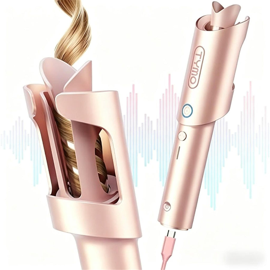 TYMO HC503P CurlPro Automatic Curling Iron - Rose Gold Pink