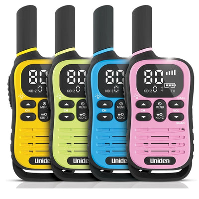 Uniden UH45-4MAX QUAD PACK 500mW UHF-CB Handhelds - Coloured Face Plates