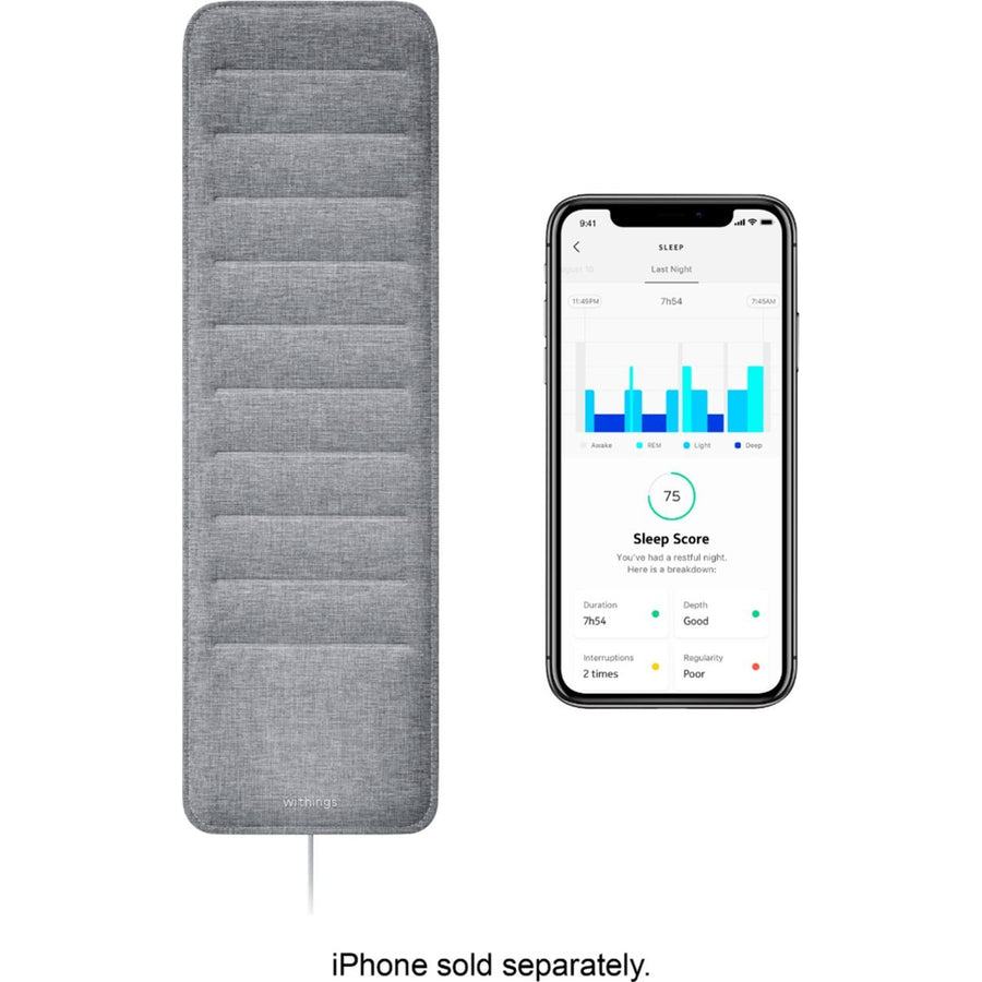 WSM02-ANALYSER - Withings Sleep Analyser - Under-mattress Sleep Tracker
