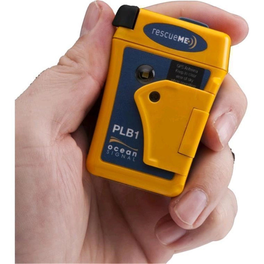 Ocean Signal 730S-04077 RescueMe PLB1 (Personal Locator Beacon) w/a floatation pouch & 66 channel GPS receiver & 7 Year Battery Life New Zealand and Pacific Island coded