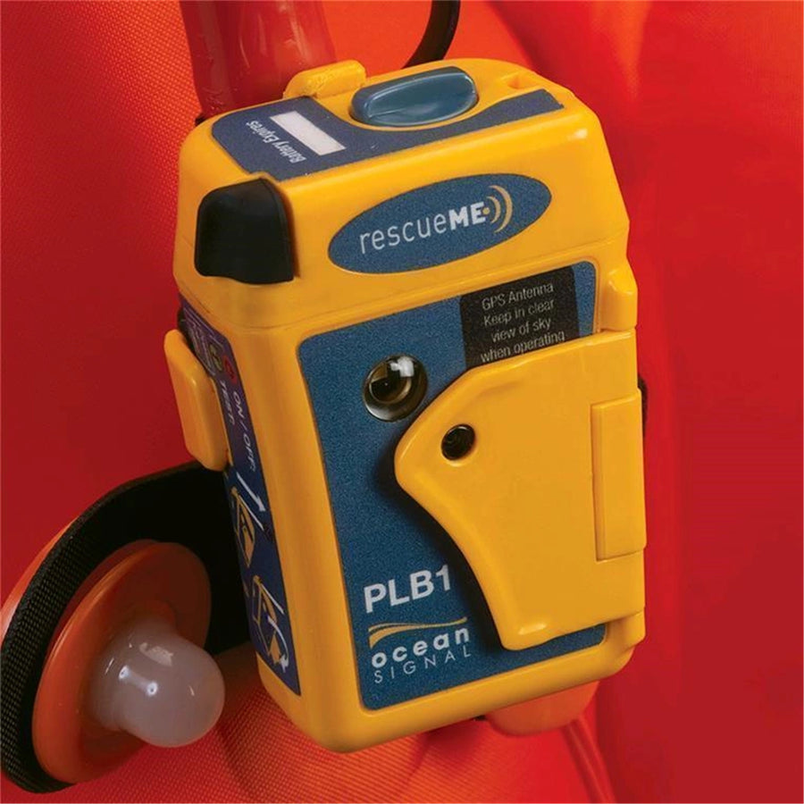 Ocean Signal 730S-04077 RescueMe PLB1 (Personal Locator Beacon) w/a floatation pouch & 66 channel GPS receiver & 7 Year Battery Life New Zealand and Pacific Island coded
