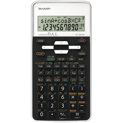 Sharp EL-531THBWH Scientific Calculator with Cover