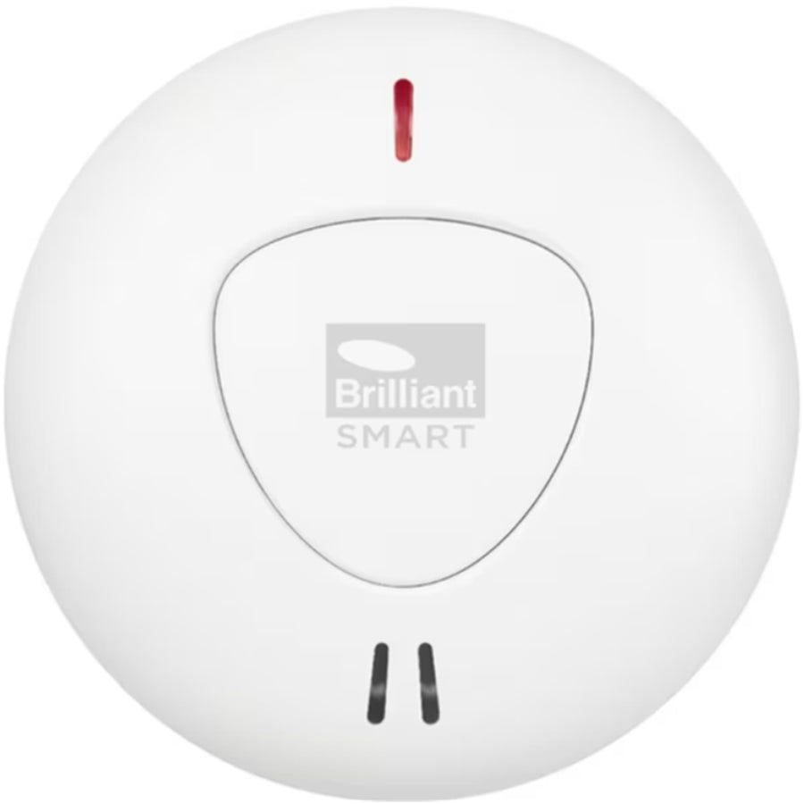 Brilliant Smart WiFi Smoke Alarm AS 3786, RF433 Wireless Connection, equipped with a battery life of 10 years, Ceiling mount