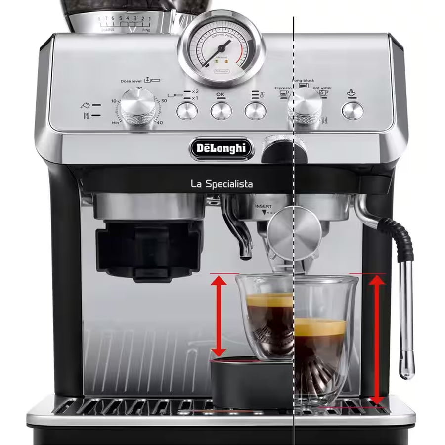 Delonghi La Specialista   Arte Manual Espresso Machine - Metal Black