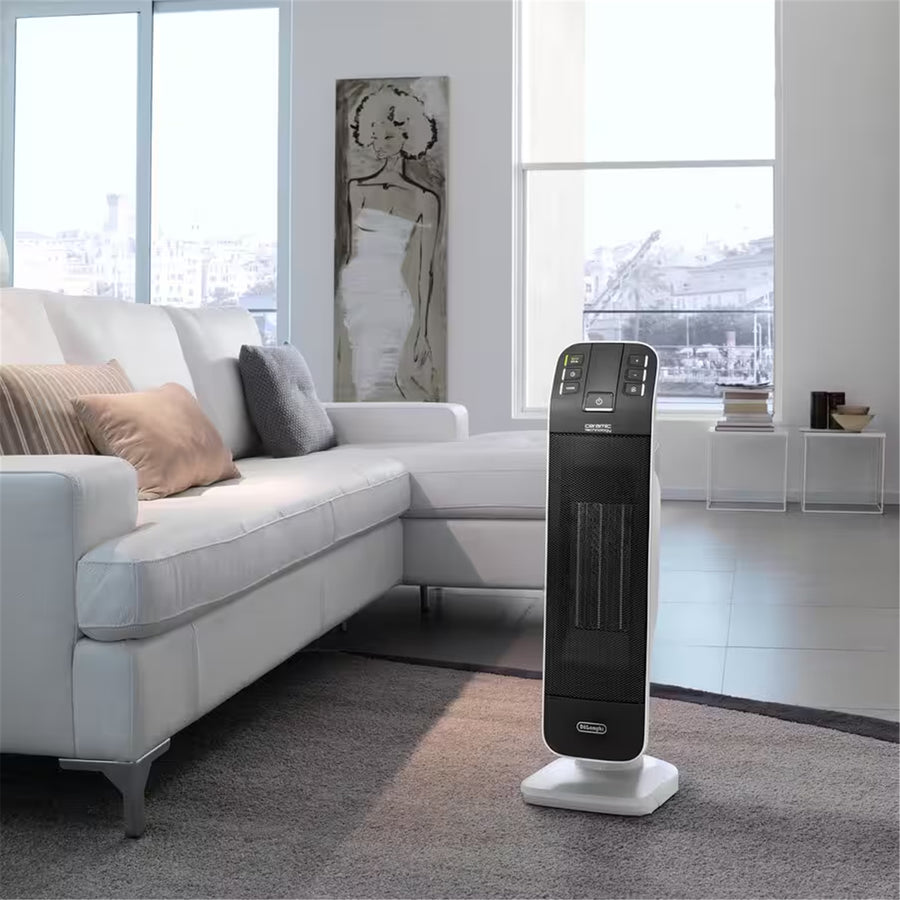 Delonghi 2000W Fan Heater   with Remote Controller - White / Dark Grey