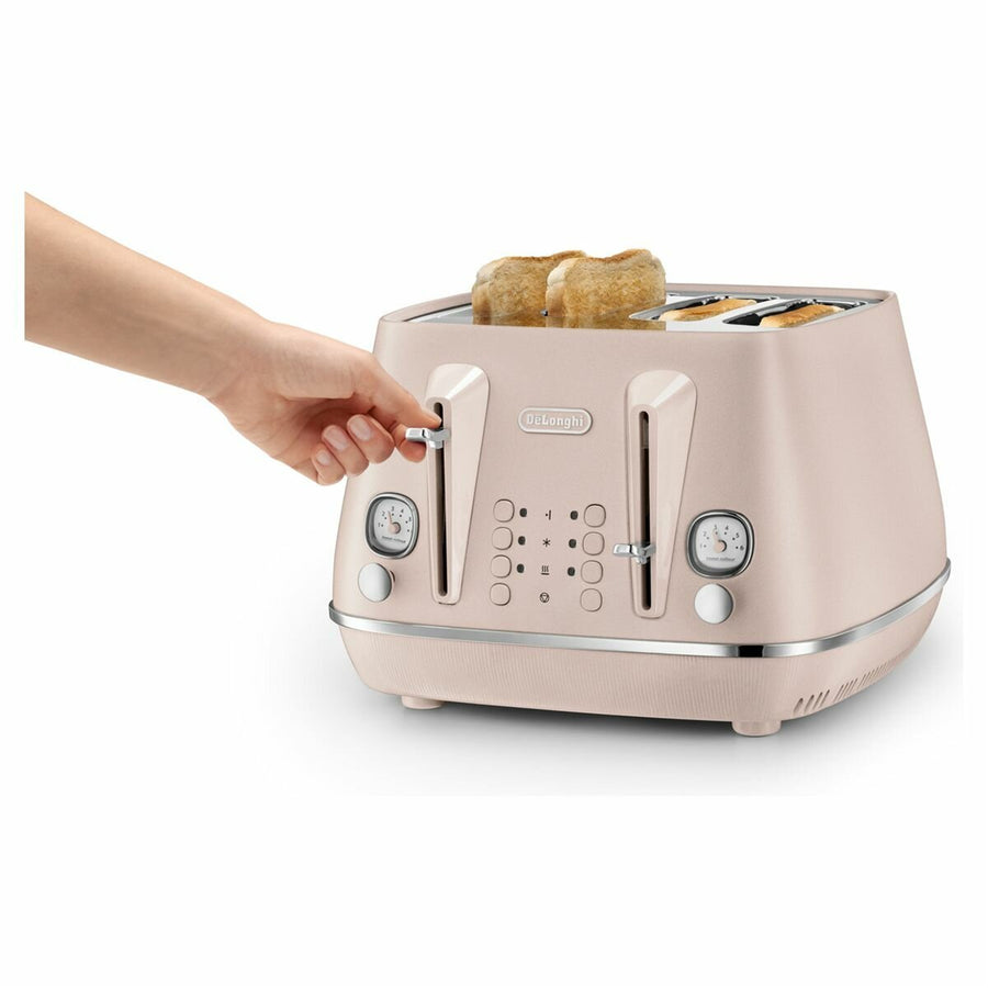 Delonghi Distinta Perla 4-Slice Toaster - Rose