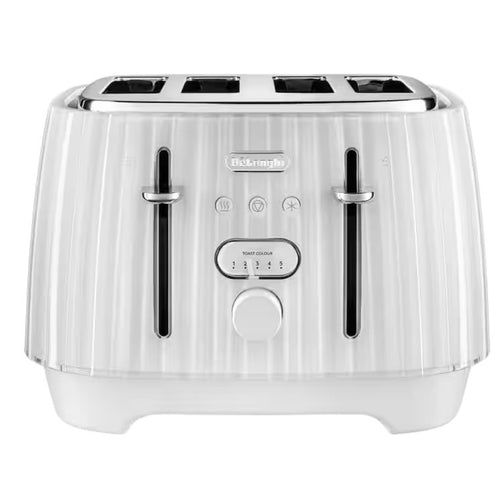 Delonghi Ballerina 4-Slice Toaster - Opaline White