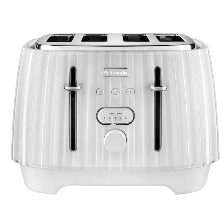 Delonghi Ballerina 4-Slice Toaster - Opaline White