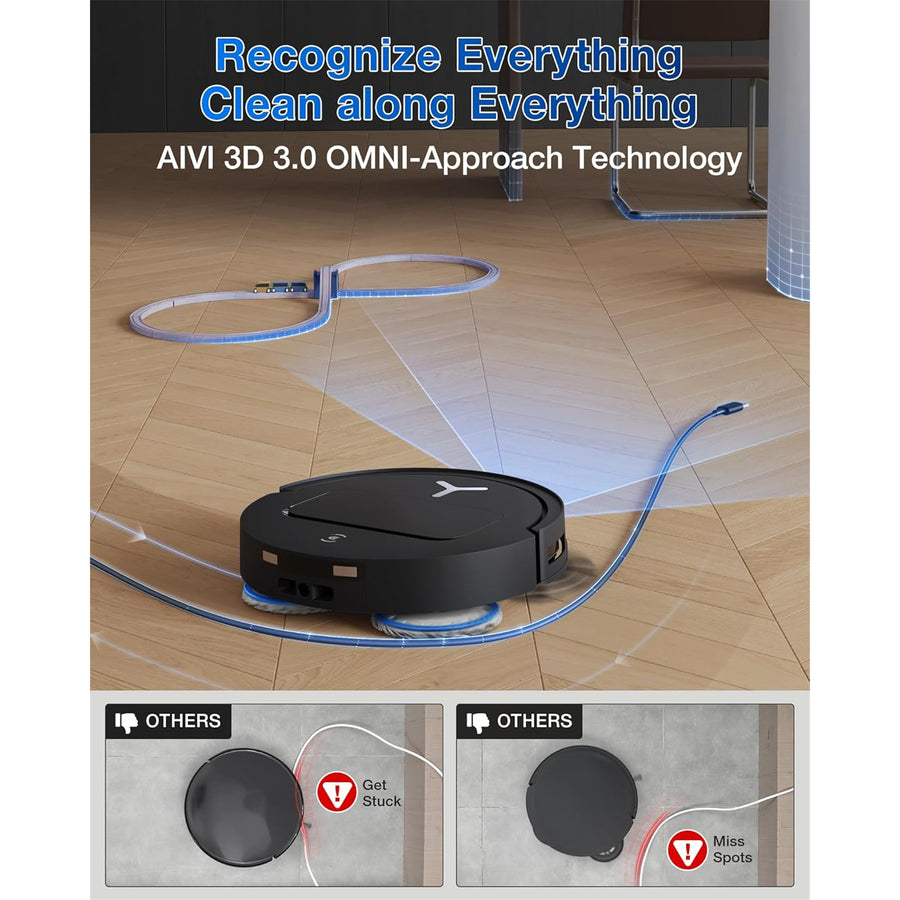 EcoVacs Deebot T50 Pro Omni Black Smart Floor Vacuum & Mopping Cleaner