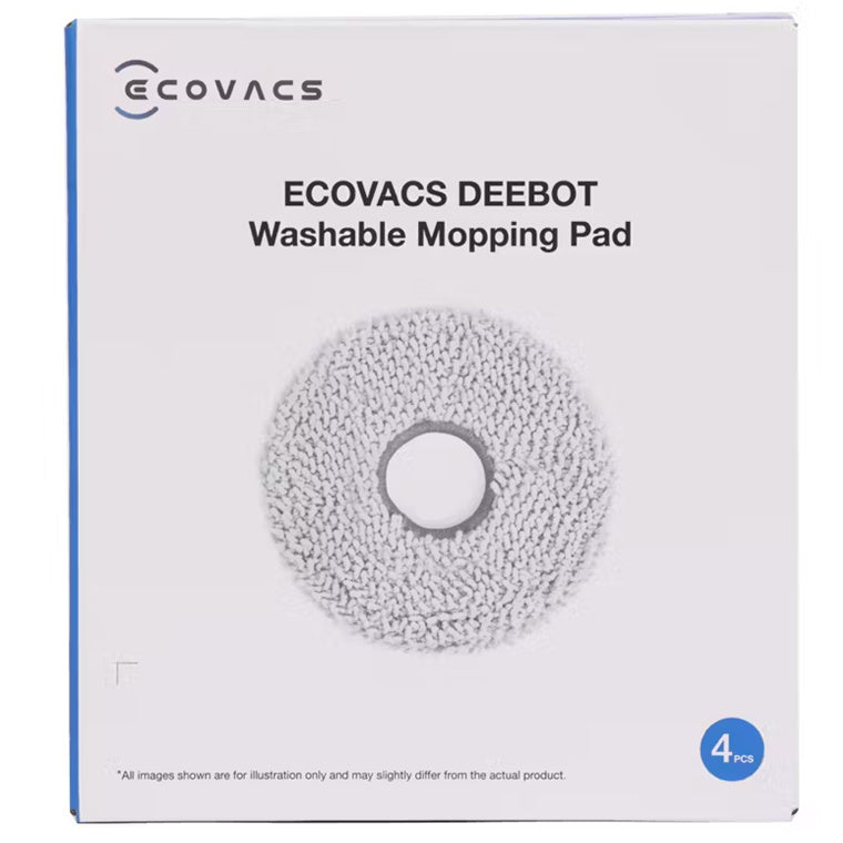 EcoVacs DCC040047 Waschbares Wischpad für DEEBOT X5 Familie – 4 Pads