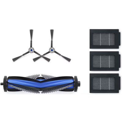 EcoVacs  DKT060202  Antibacterial Filter*3pc Side Brush*2pcs ; Anti-Tangle Mainbrush*1