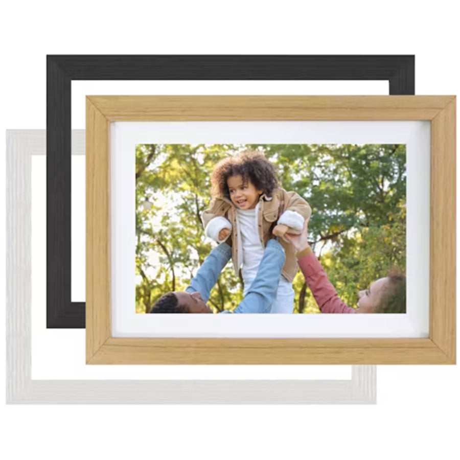 FotoStream 7" WIFI Digital Photo Frame IPS Touch Screen with Frameo and two extra frames - 8GB Built-in Memory  - Touch Panel - Smart Frameo App Support - Android & IOS Support - 2.4G HZ