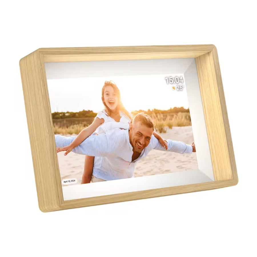 FotoStream 10.1" WIFI Digital Photo Frame 32GB SOLID WOOD