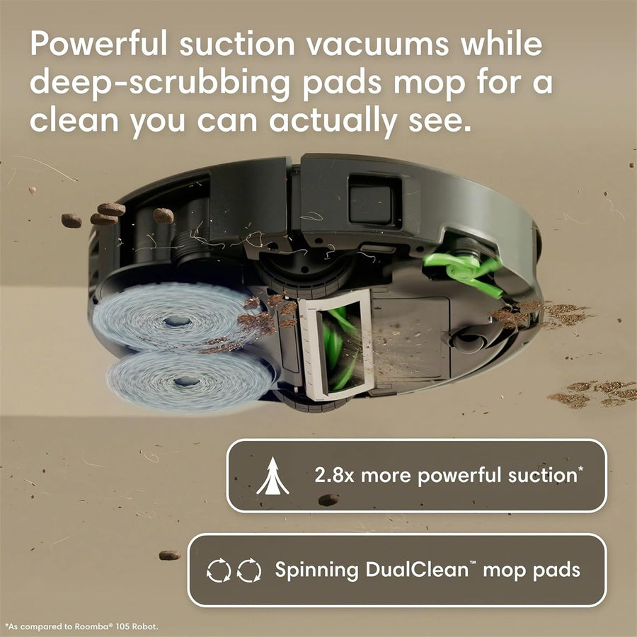 iRobot 2026 New Released Roomba Combo 415  Vacuum Cleaner & Mop + Auto Empty Dock