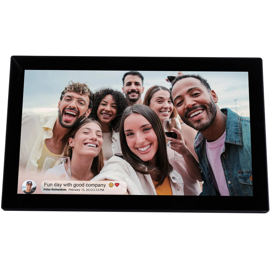 Jackson Frameo 7" WIFI Digital Photo Frame Black, Play Video & Pictures 8GB Built-in Memory - Touch Panel - Smart Frameo App Support - Android & IOS Support - EDLP