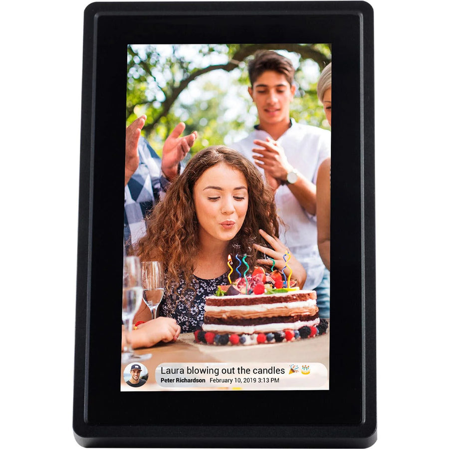 Jackson Frameo 7" WIFI Digital Photo Frame Black, Play Video & Pictures 8GB Built-in Memory - Touch Panel - Smart Frameo App Support - Android & IOS Support - EDLP