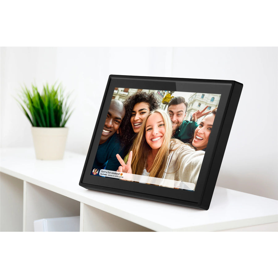 Jackson Frameo 10.1"  FHD WIFI Digital Photo Frame Black, Play Video & Pictures 16GB Build In Memory - Touch Panel - Smart Frameo App Support - Android & IOS Support - 2.4G HZ