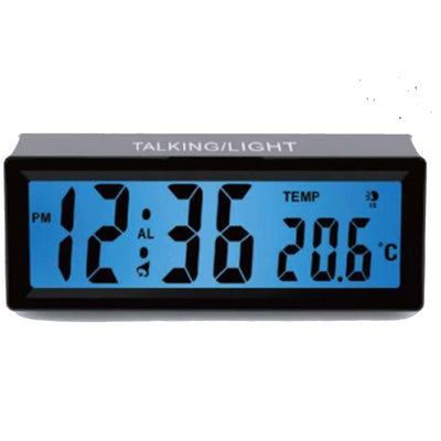 KEN-TECH WT531 Smart English Talking Speaking Alarm Clock Time Temp