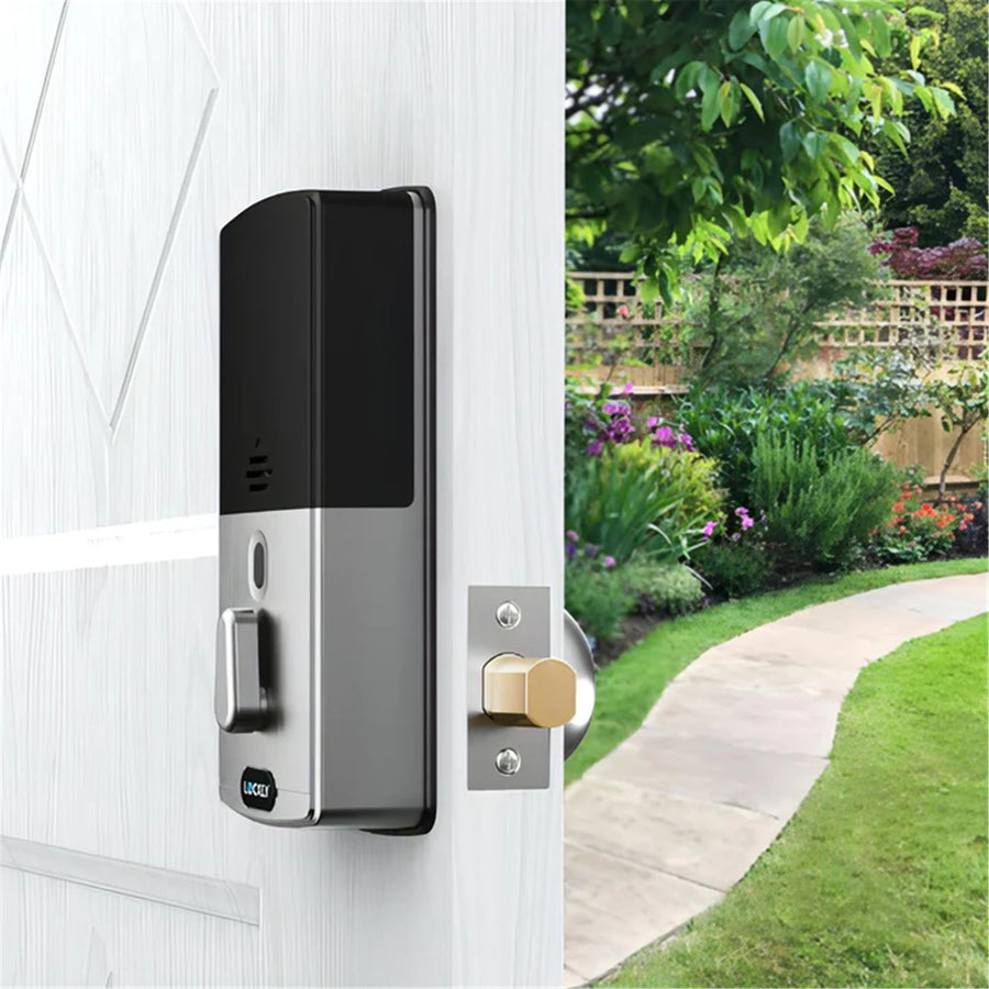 Lockly Flex Touch   Smart Deadbolt Lock - Satin Nickel