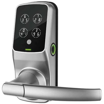 Lockly Secure Pro   Smart Latch Lock - Satin Nickel