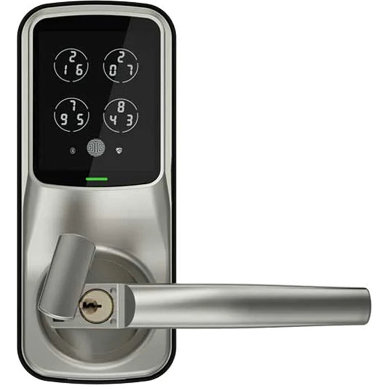 Lockly Secure Pro   Smart Latch Lock - Satin Nickel