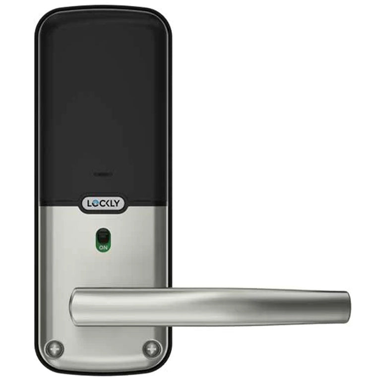 Lockly Secure Pro   Smart Latch Lock - Satin Nickel