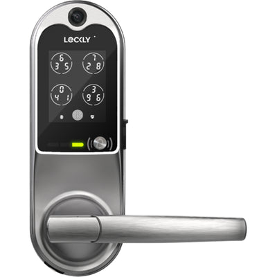Lockly Vision Latch Edition,2-Way Intercom Video Doorbell,Fingerprint,BT, PIN Genie,WIFI,SN