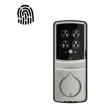 Lockly Secure Plus   Smart Deadbolt Lock - Satin Nickel