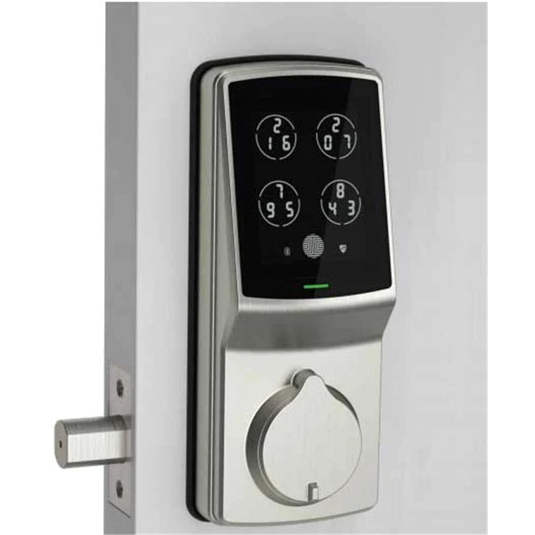 Lockly Secure Pro   Smart Deadbolt Lock - Satin Nickel