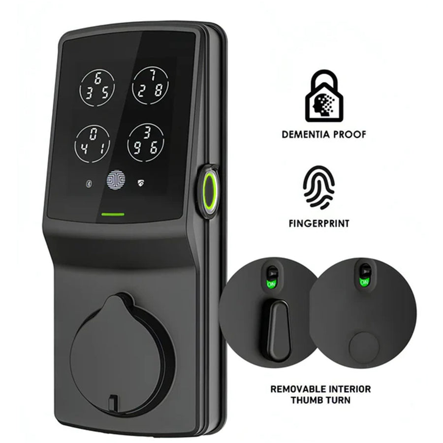 LOCKLY Secure Plus Dementia Proof Locker (detachable knob version) (Matt Black)
