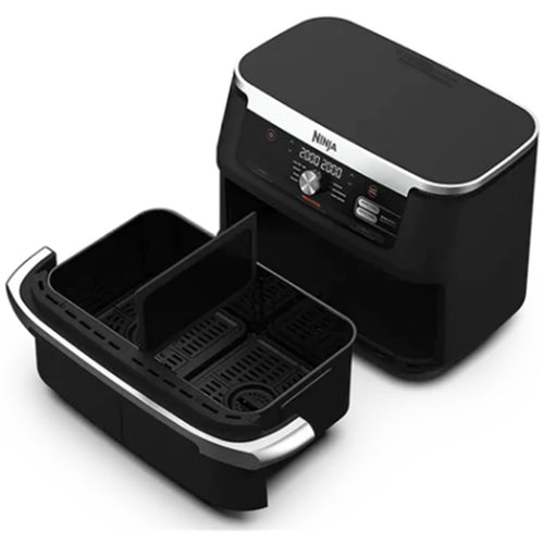 Ninja Foodi AF500 XXXL Flex Drawer 10.4L Mega Zone Air Fryer Black & Silver