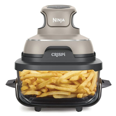 Ninja  Crispi  4-in-1 Portable Glass Air Fryer Cooking System Stone Colour