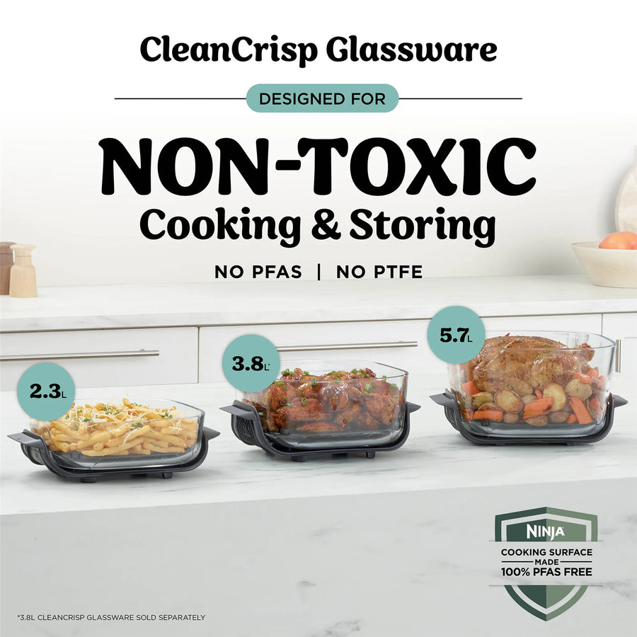 Ninja  Crispi Pro  6 - in-1 CounterTop Glass Air Fryer Colour of Cyberspace