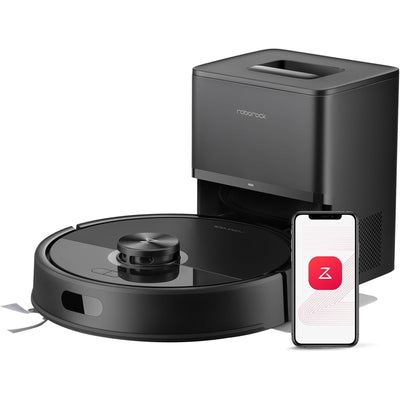 Roborock Remanufactured Q7 T+ Black  Robot Vacuum