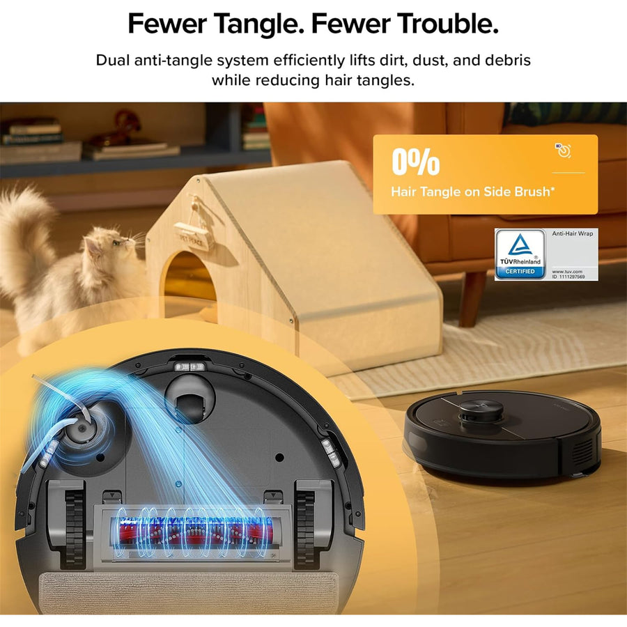 Roborock Remanufactured Q7 T+ Black  Robot Vacuum