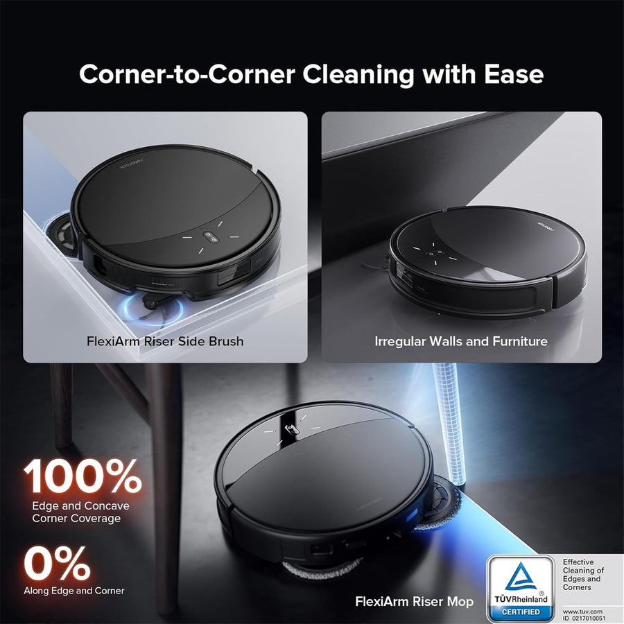 Roborock Remanufactured Saros 10R Black  Vacuum Cleaner and Mop with