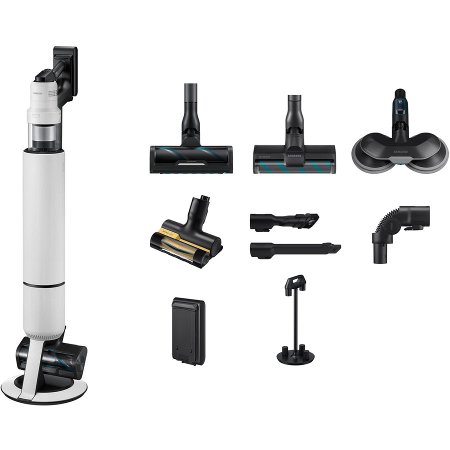 Samsung Bespoke AI Jet Ultra Elie 400W Handstick Vacuum Cleaner with Clean Station - Satin Greige