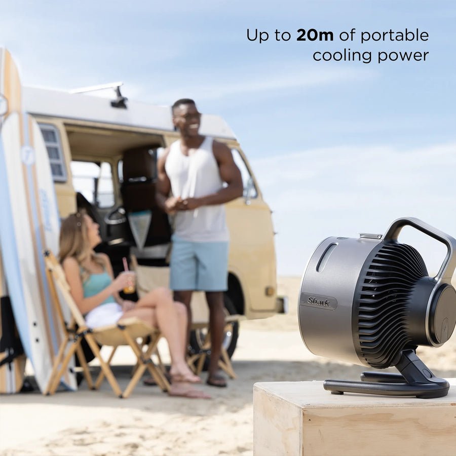 Shark FlexBreeze HydroGO Misting Portable Fan Dark Grey