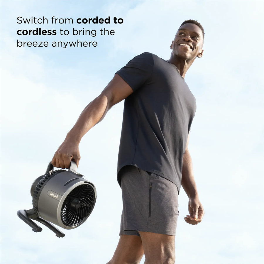 Shark FlexBreeze HydroGO Misting Portable Fan Dark Grey