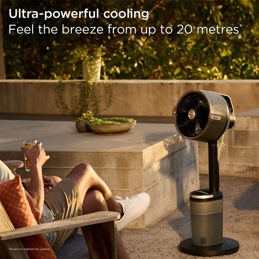 Shark FlexBreeze Pro Mist Indoor/Outdoor Pedestal & Table Fan With Water Tank