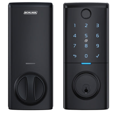 Schlage Ascent   Smart Deadbolt Lock - Black