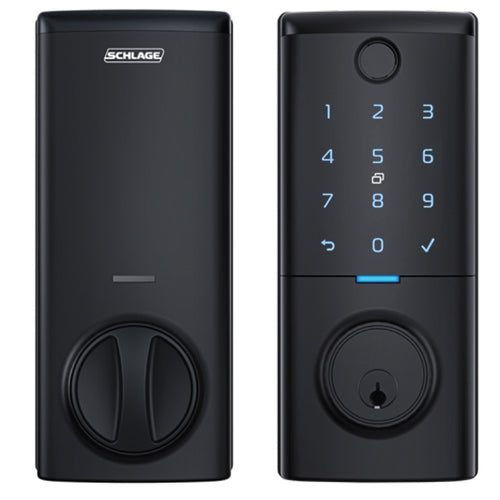 Schlage Ascent   Smart Deadbolt Lock - Black