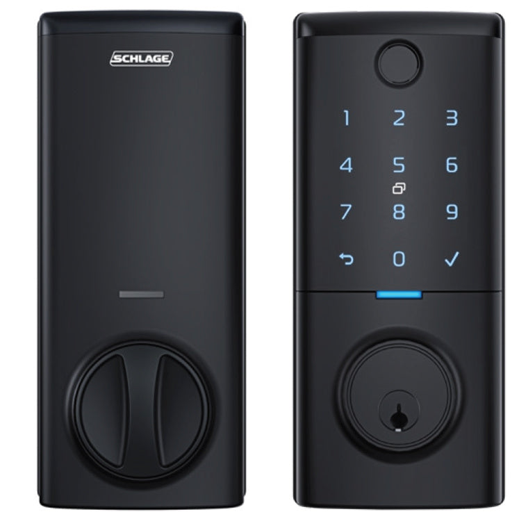 Schlage Ascent   Smart Deadbolt Lock - Black