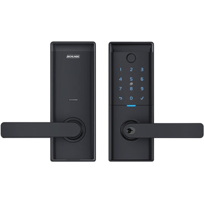 Schlage Ascent   Smart Enterance Lever Lock - Black