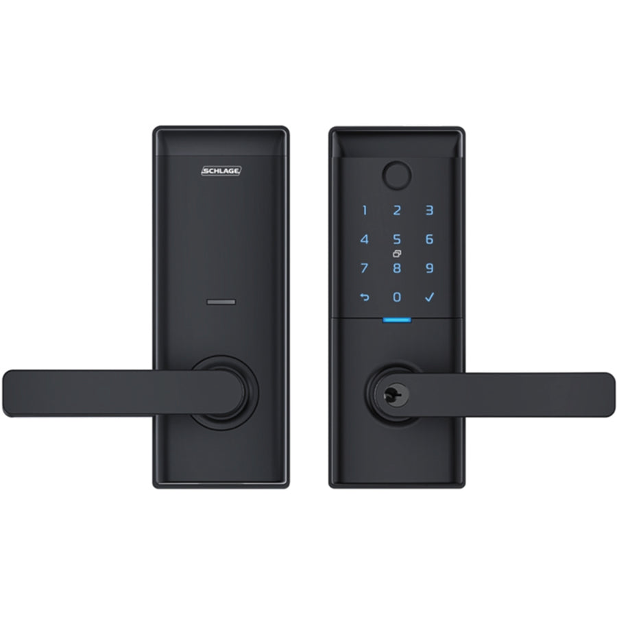 Schlage Ascent   Smart Enterance Lever Lock - Black