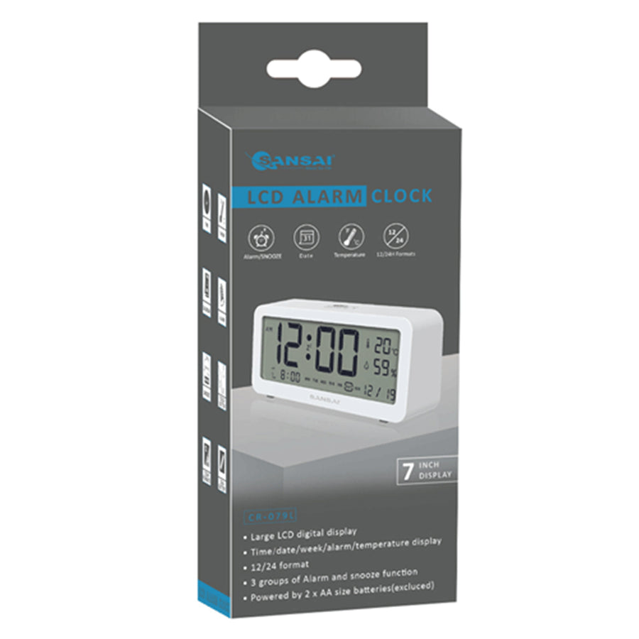 Sansai CR-079L LED Alarm Clock - Large