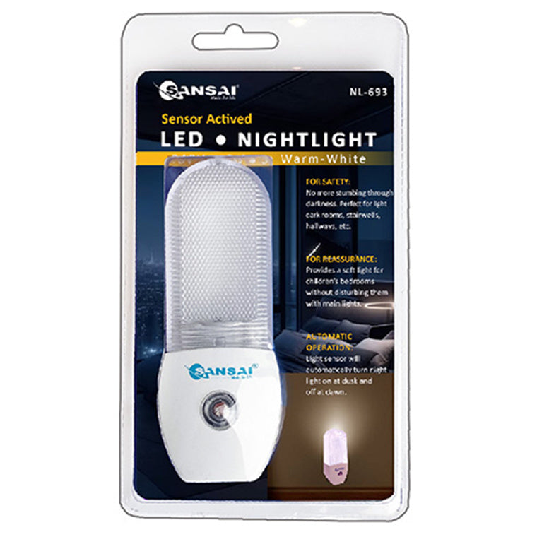 Sansai NL-693 LED Night Light- Auto on/off -Warm White