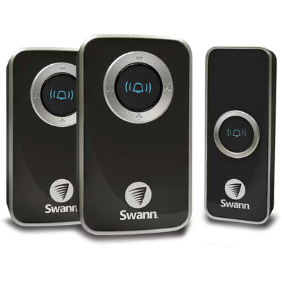 SWHOM-DC820PB2-AUS - Swann DC820PB Wireless Door Chime with Two Receivers - Black