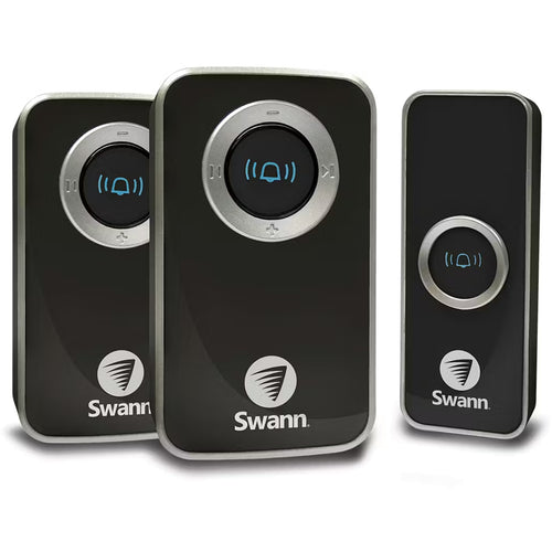 SWHOM-DC820PB2-AUS - Swann DC820PB Wireless Door Chime with Two Receivers - Black