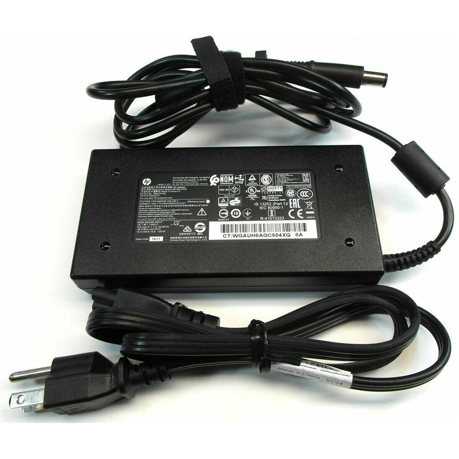 826554-001 - HP Power Adapter AC 120W 7.4mm Tip R/A 19VDC Output - C6 3-Pin AC Input